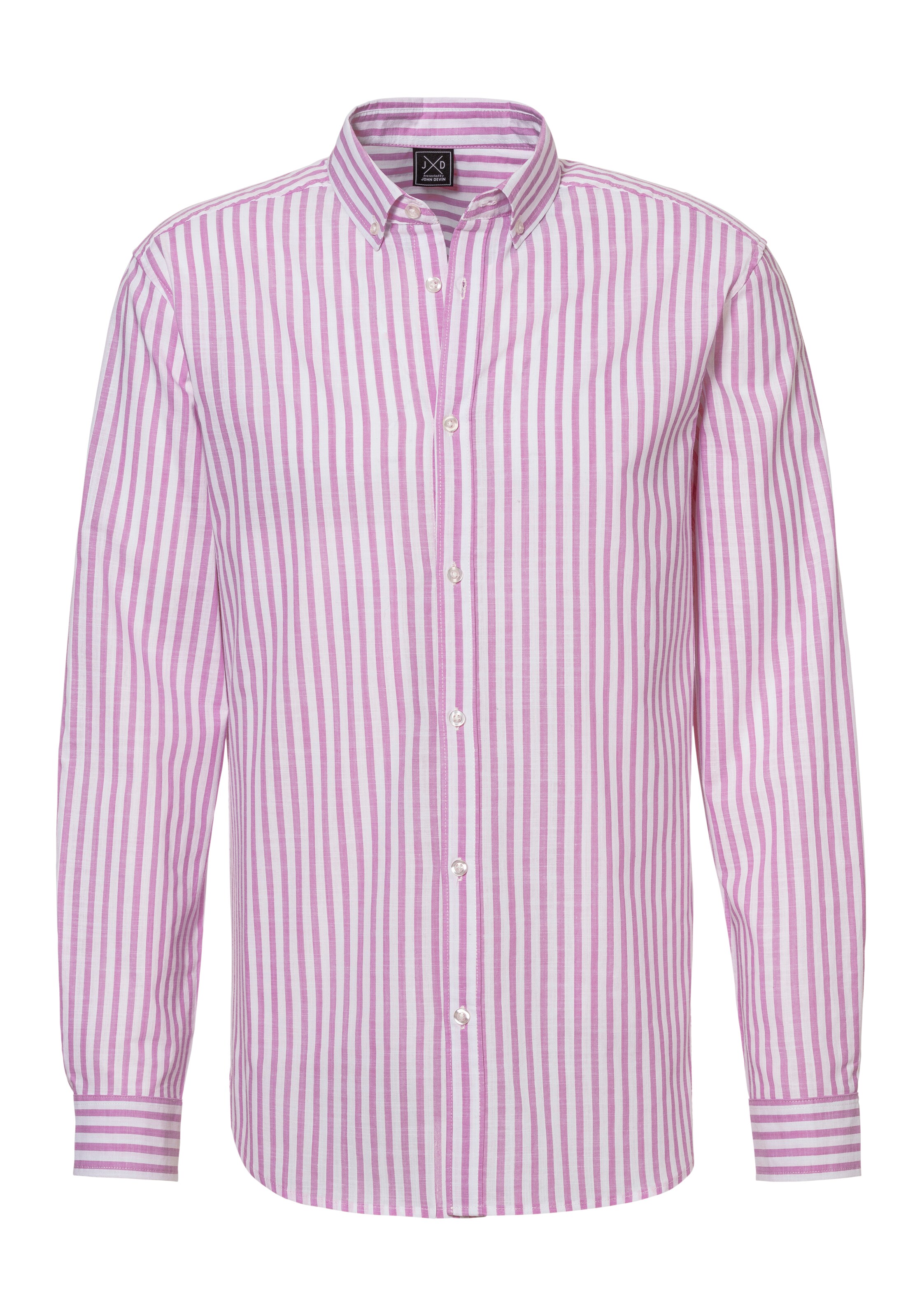 JOHN DEVIN Regularny krój Koszula w kolorze różowy: przód