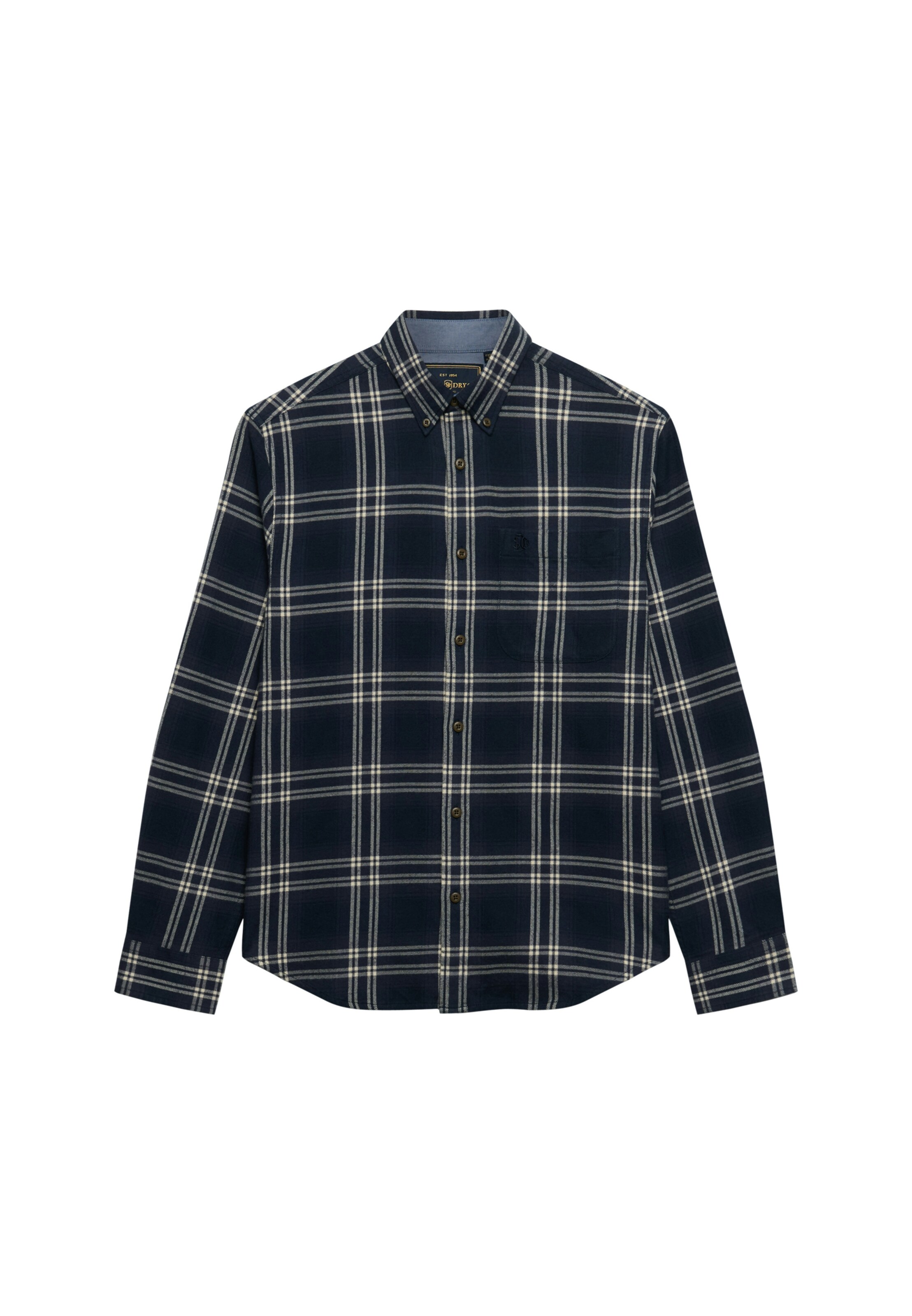 Superdry & Co Button Up Shirt 'LUMBERJACK' in Blue: front