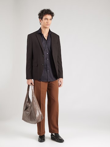 SEIDENSTICKER Regular fit Zakelijk overhemd 'SMART CLASSICS' in Zwart