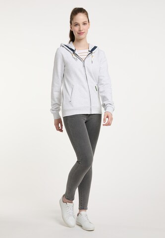 Schmuddelwedda Zip-Up Hoodie in White