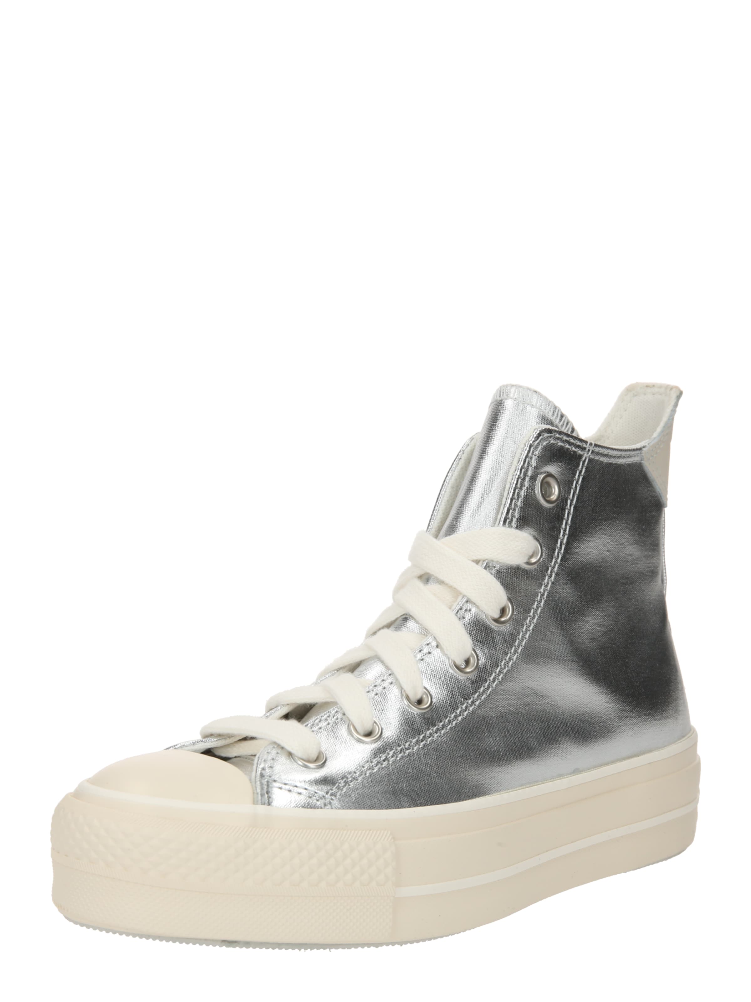 CONVERSE Visoke superge 'CHUCK TAYLOR ALL STAR' | srebrna barva: sprednja stran