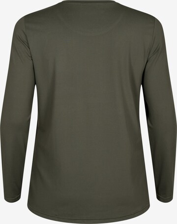 Active by Zizzi Functioneel shirt 'ABASIC' in Groen