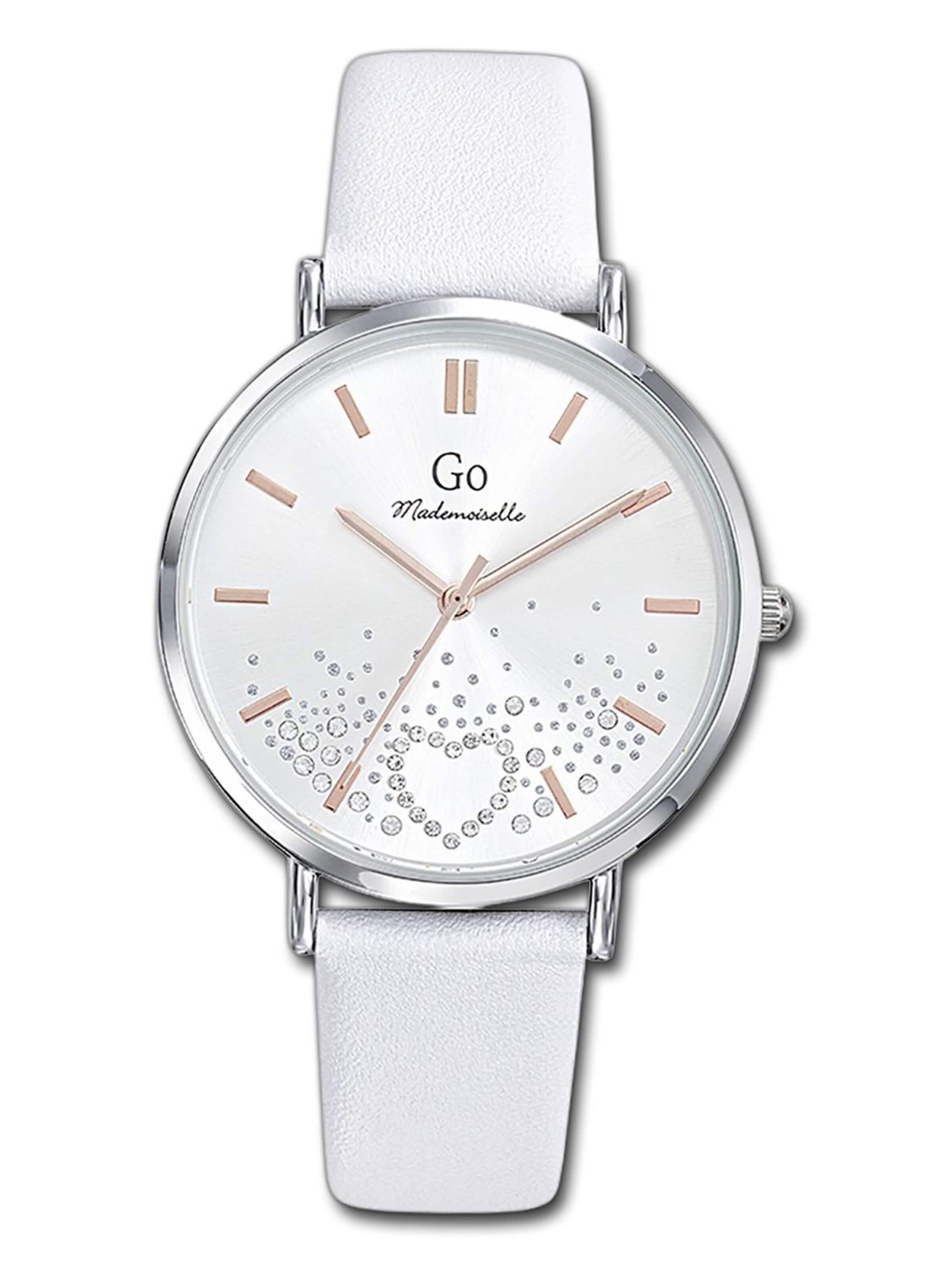 GO GirlOnly Analog Watch in White: front