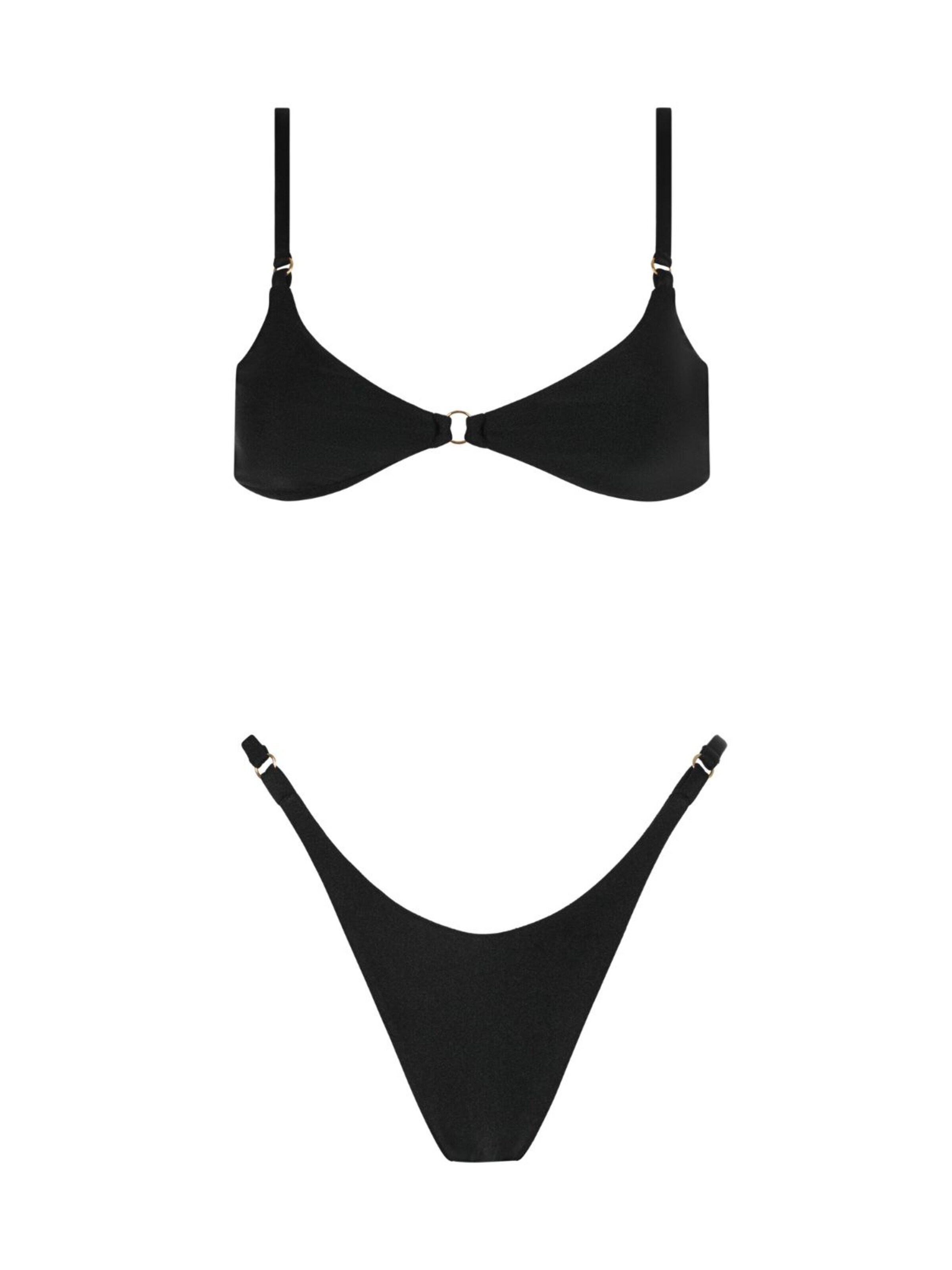 Acuarela Brand Triangen Bikini 'Bold' i svart: framsida