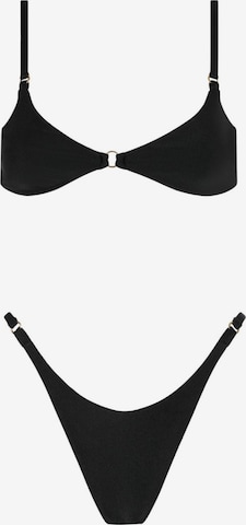 Acuarela Brand Triangen Bikini 'Bold' i svart: framsida