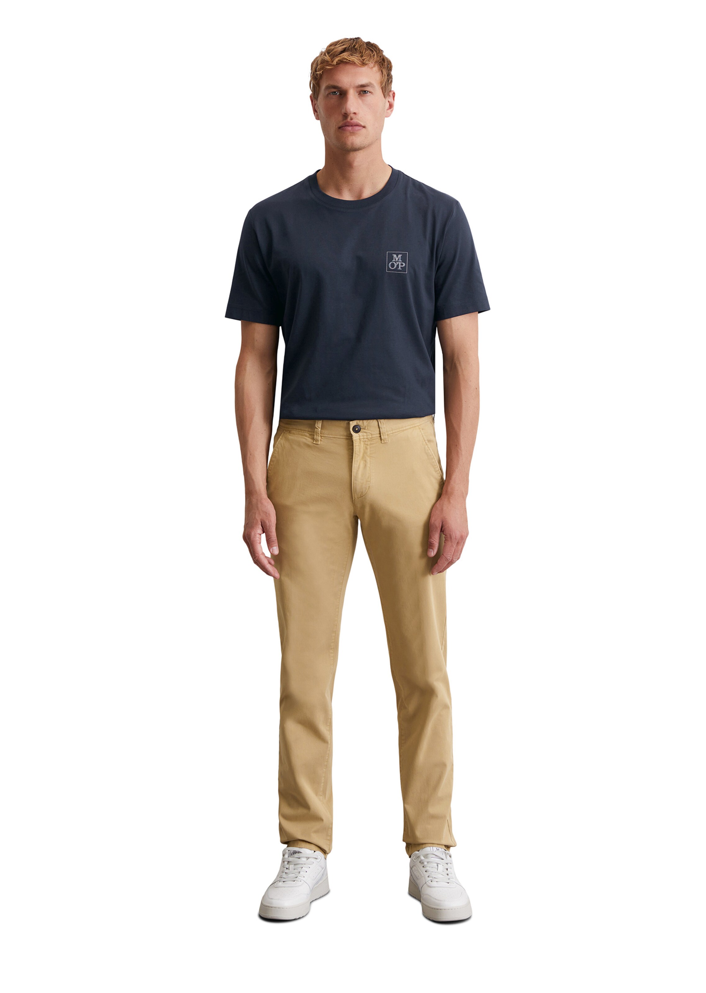 Marc O'Polo Regular Chino trousers 'Stig' in Beige