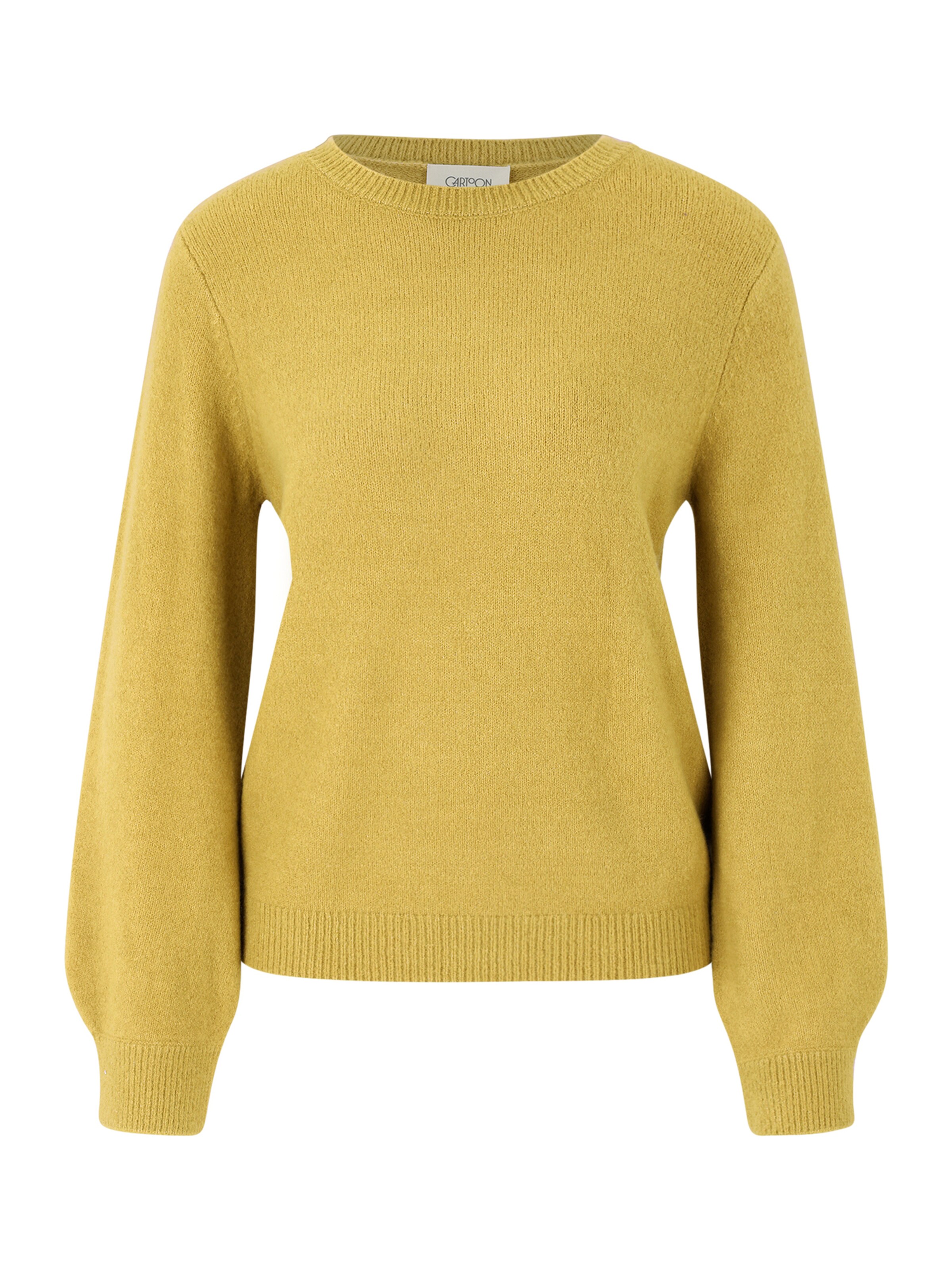 Cartoon Sweater in Gold: front