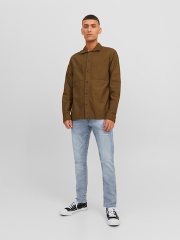 JACK & JONES Slimfit Džíny 'GLENN' – modrá