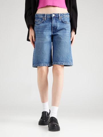 Monki Wide leg Jeans in Blue: front
