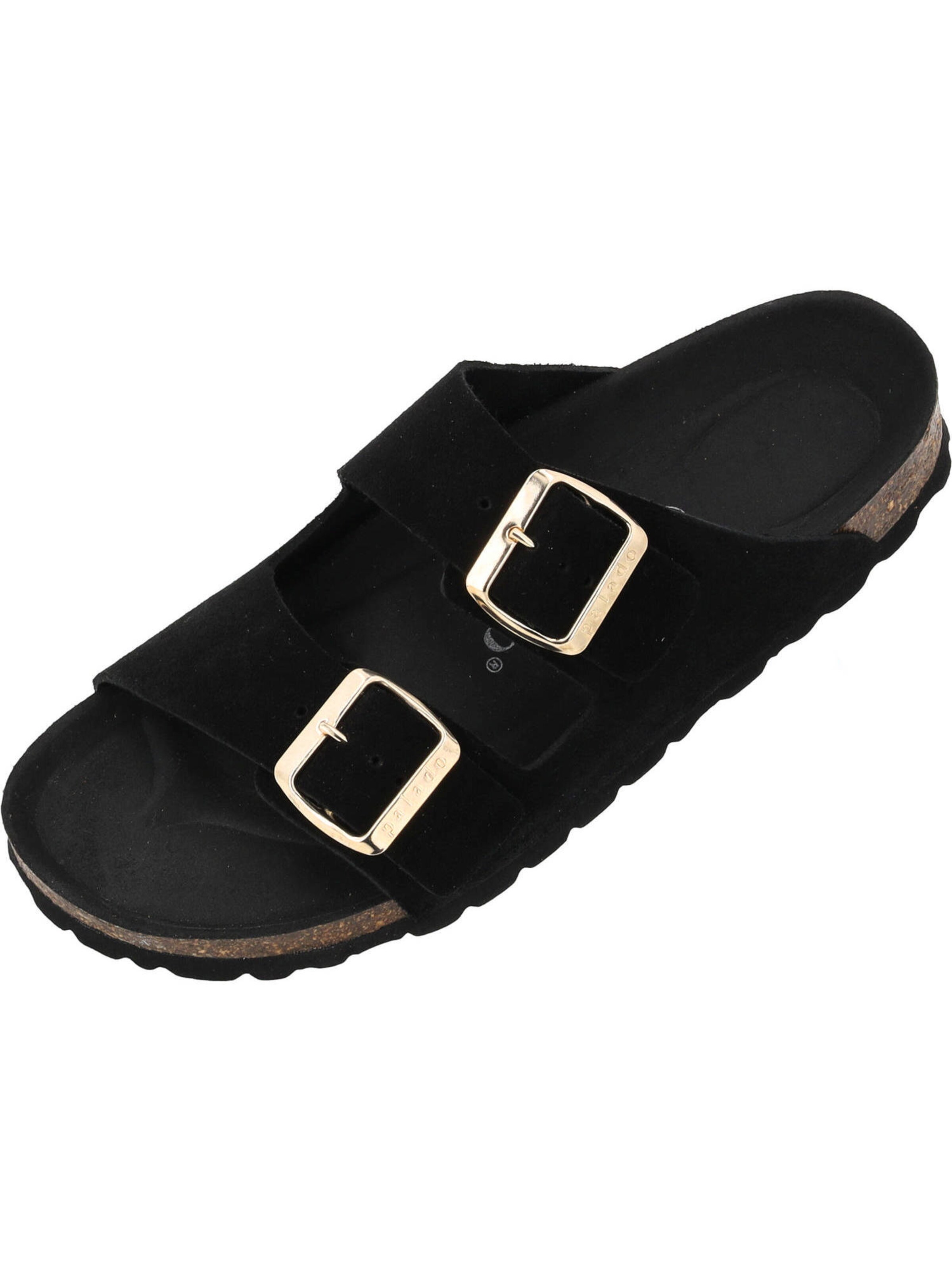 Palado Muiltjes 'Korfu' in Zwart: voorkant