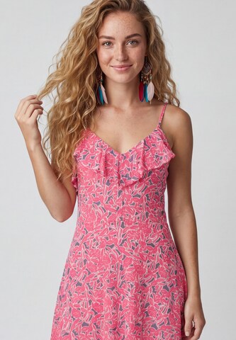 IZIA - Vestido em rosa: frente