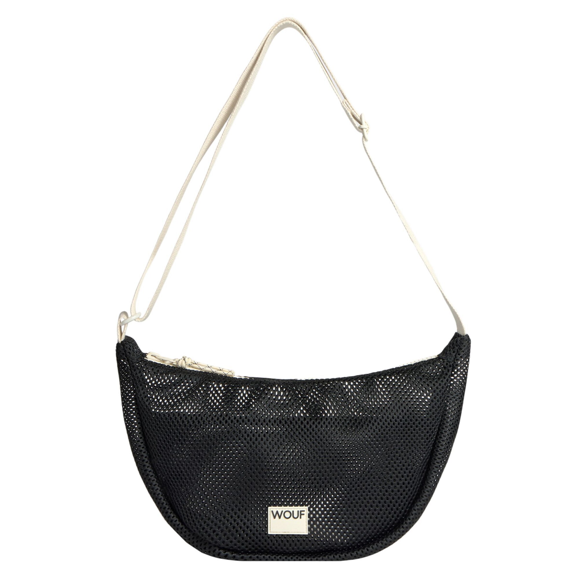 Wouf Shoulder Bag in Black: front