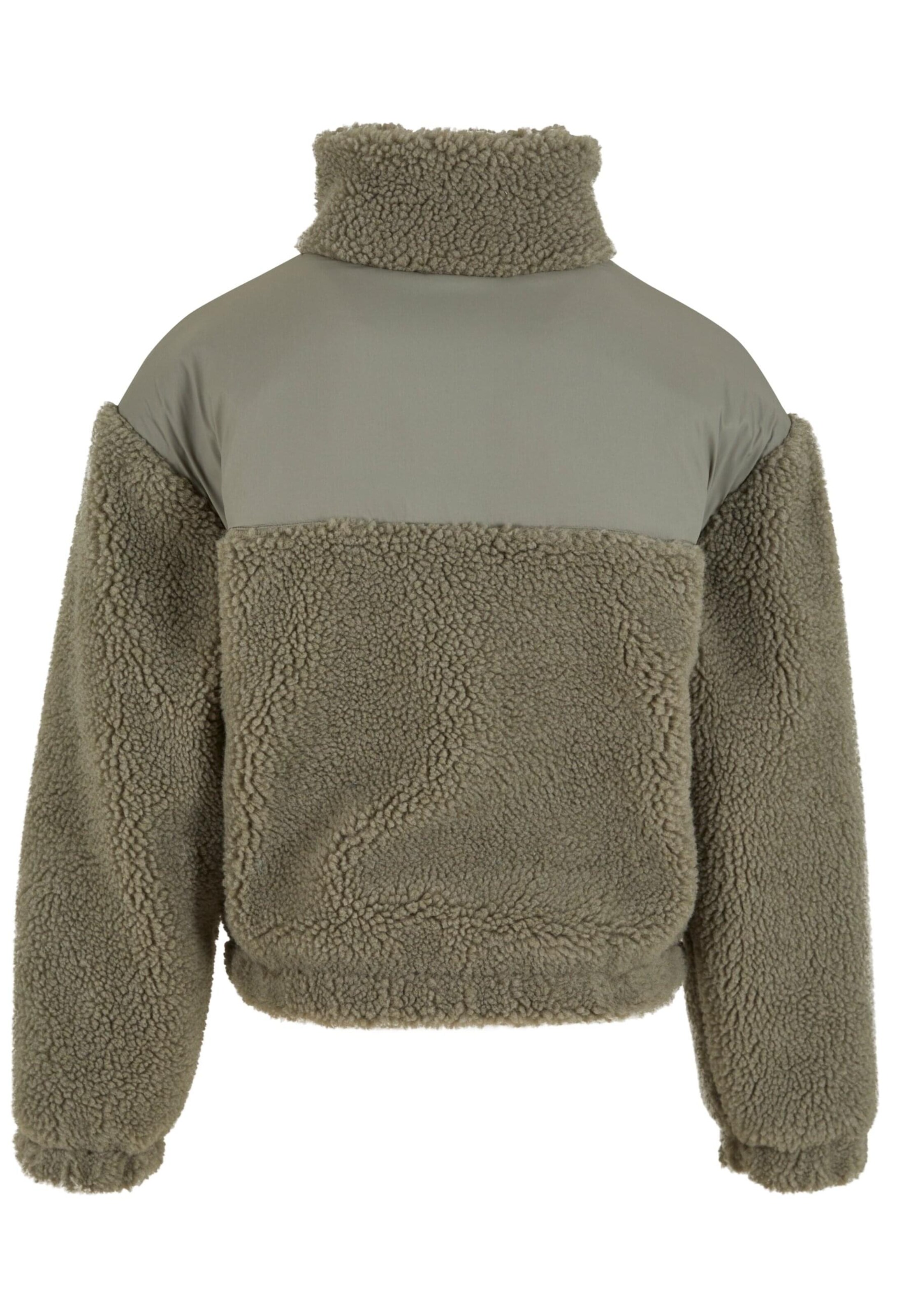 Urban Classics Fleecová mikina – zelená