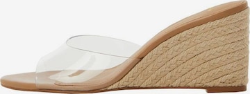 MANGO Pantolette 'Cala' in Beige: predná strana