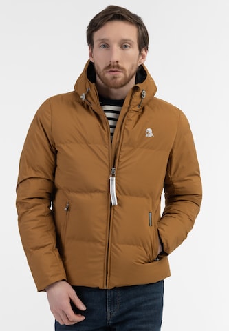 Schmuddelwedda Weatherproof jacket 'Albee' in Brown: front