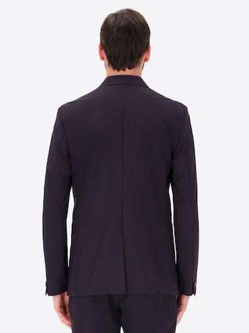 Distretto12 - Ajuste estrecho Chaqueta tipo saco para negocios en azul