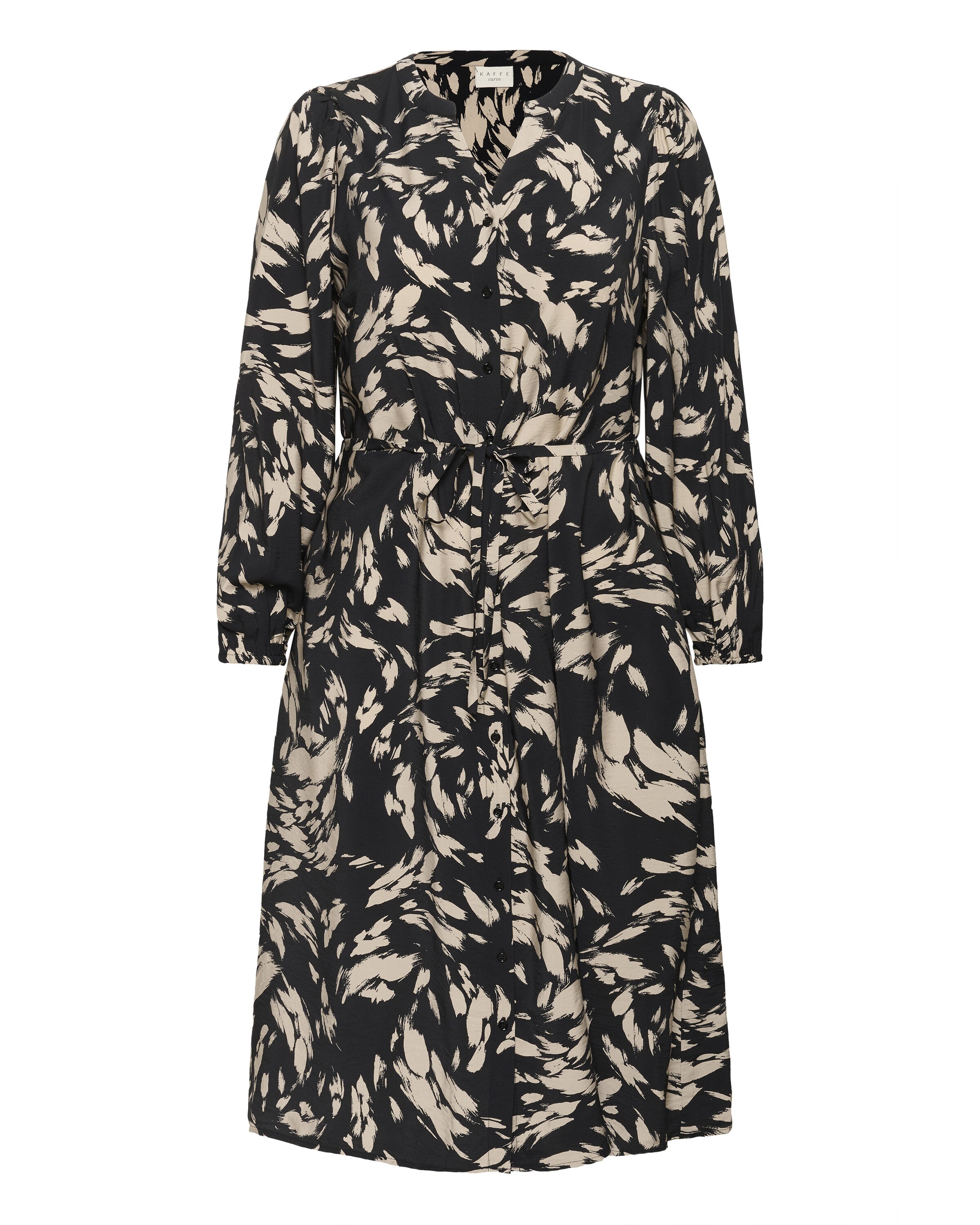 Robe 'KColla' KAFFE CURVE en noir : devant