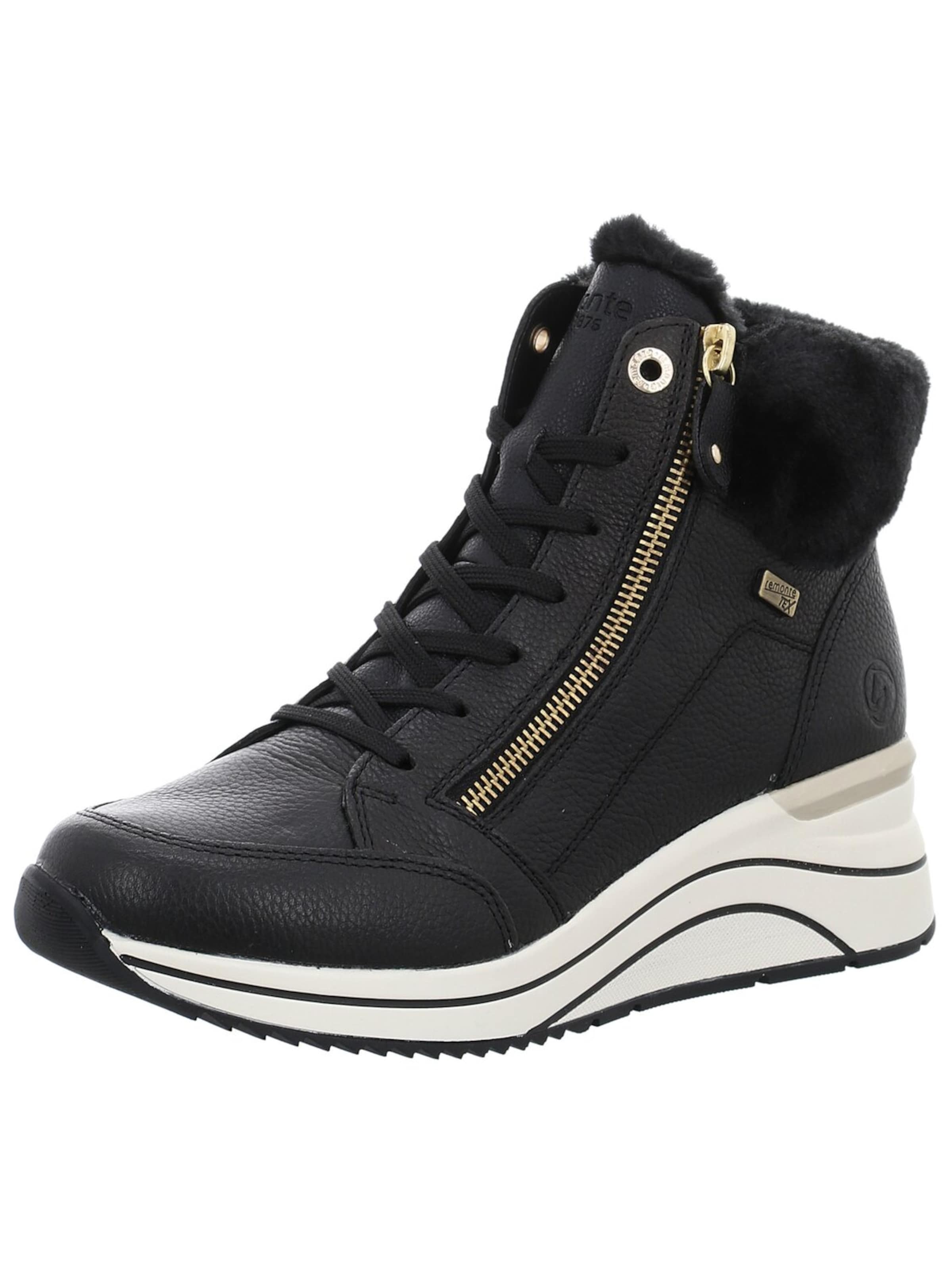 REMONTE Schnürstiefel in Schwarz: Vorderseite