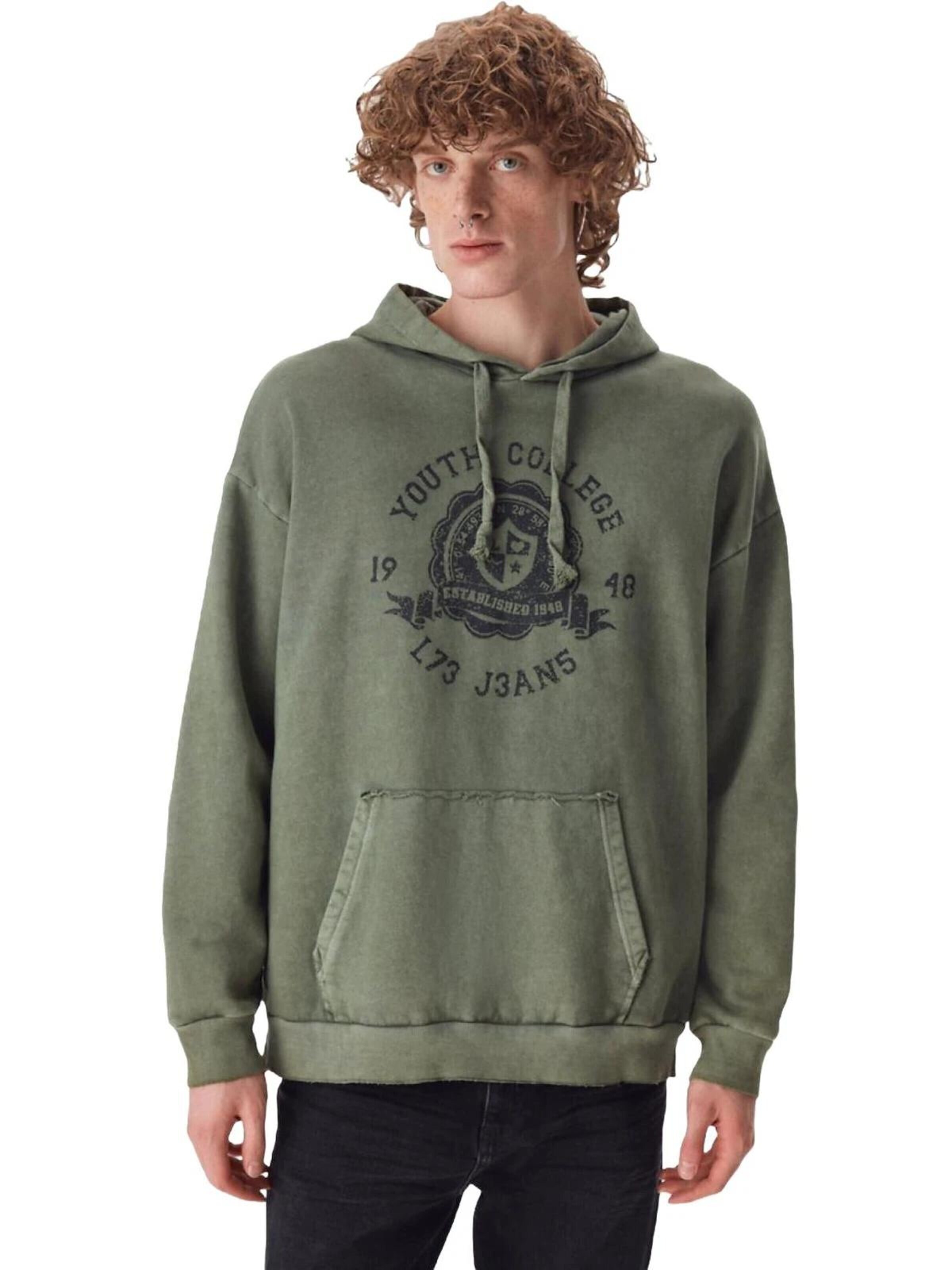 Sweat-shirt 'Printed Sweatshirt' LTB Jeans en vert