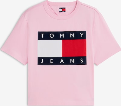 XXS dydžio Marškinėliai iš Tommy Jeans, spalva – tamsiai mėlyna / rožių spalva / raudona / balta, Prekių apžvalga