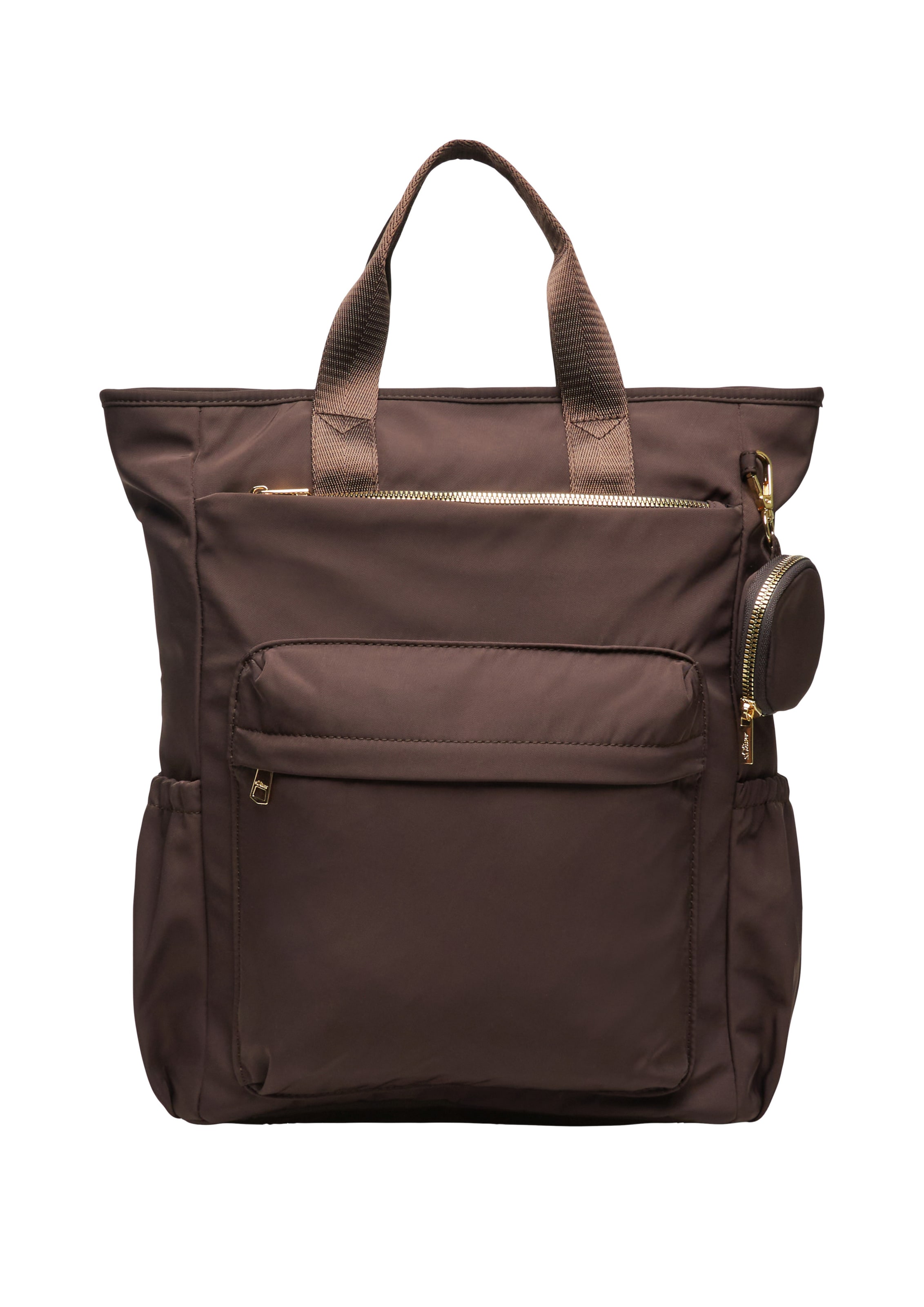 s.Oliver Backpack in Brown: front