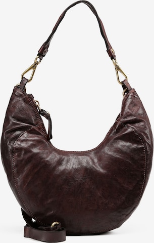 Campomaggi Schoudertas 'Monospalla' in Bruin: voorkant