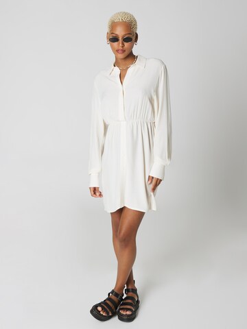 A LOT LESS Shirt Dress 'Delia' in Beige