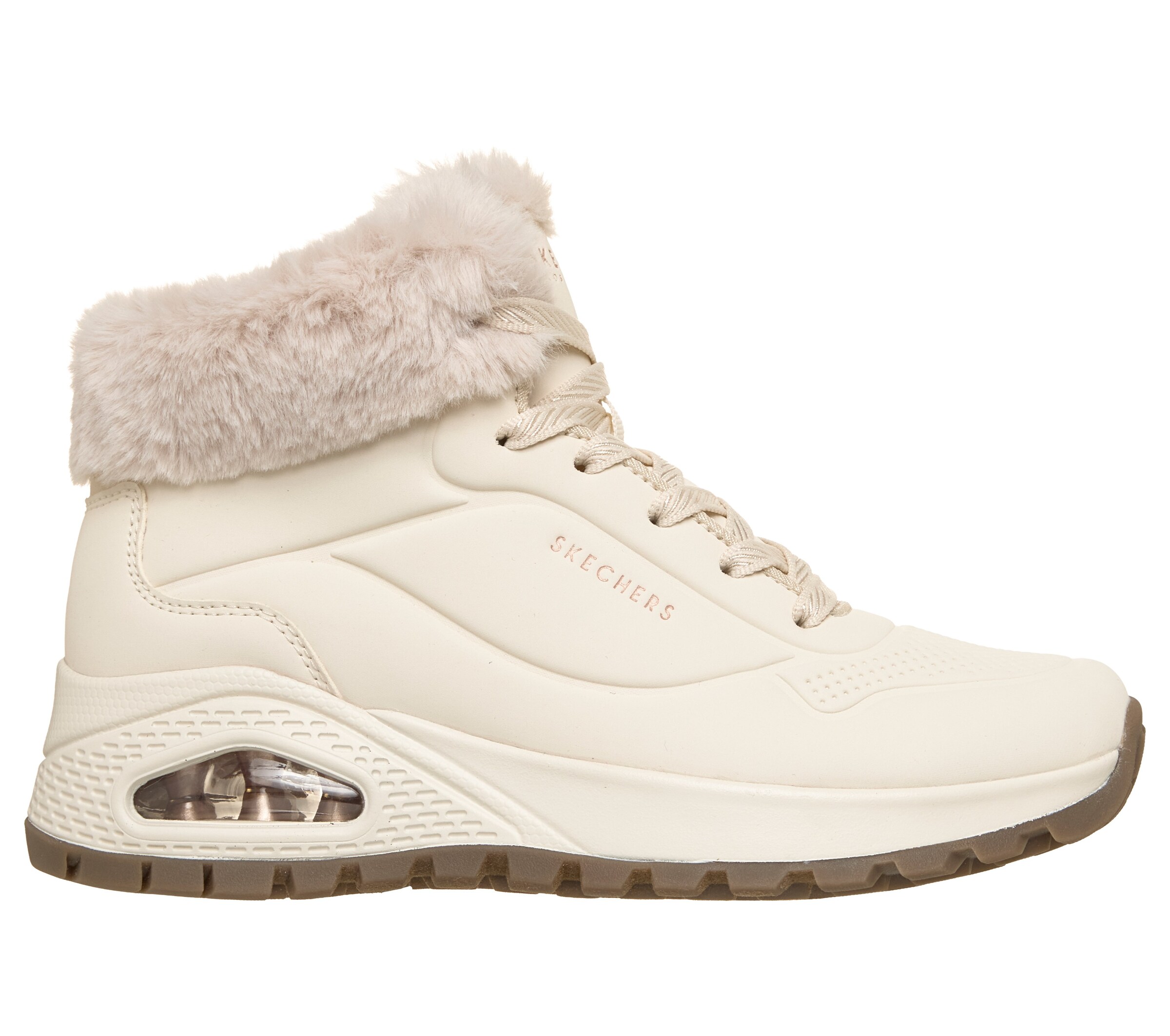 SKECHERS High-Top Sneakers in White