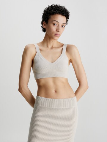 Tops en tricot Calvin Klein en blanc