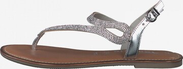 TAMARIS Sandalen met riem in Zilver