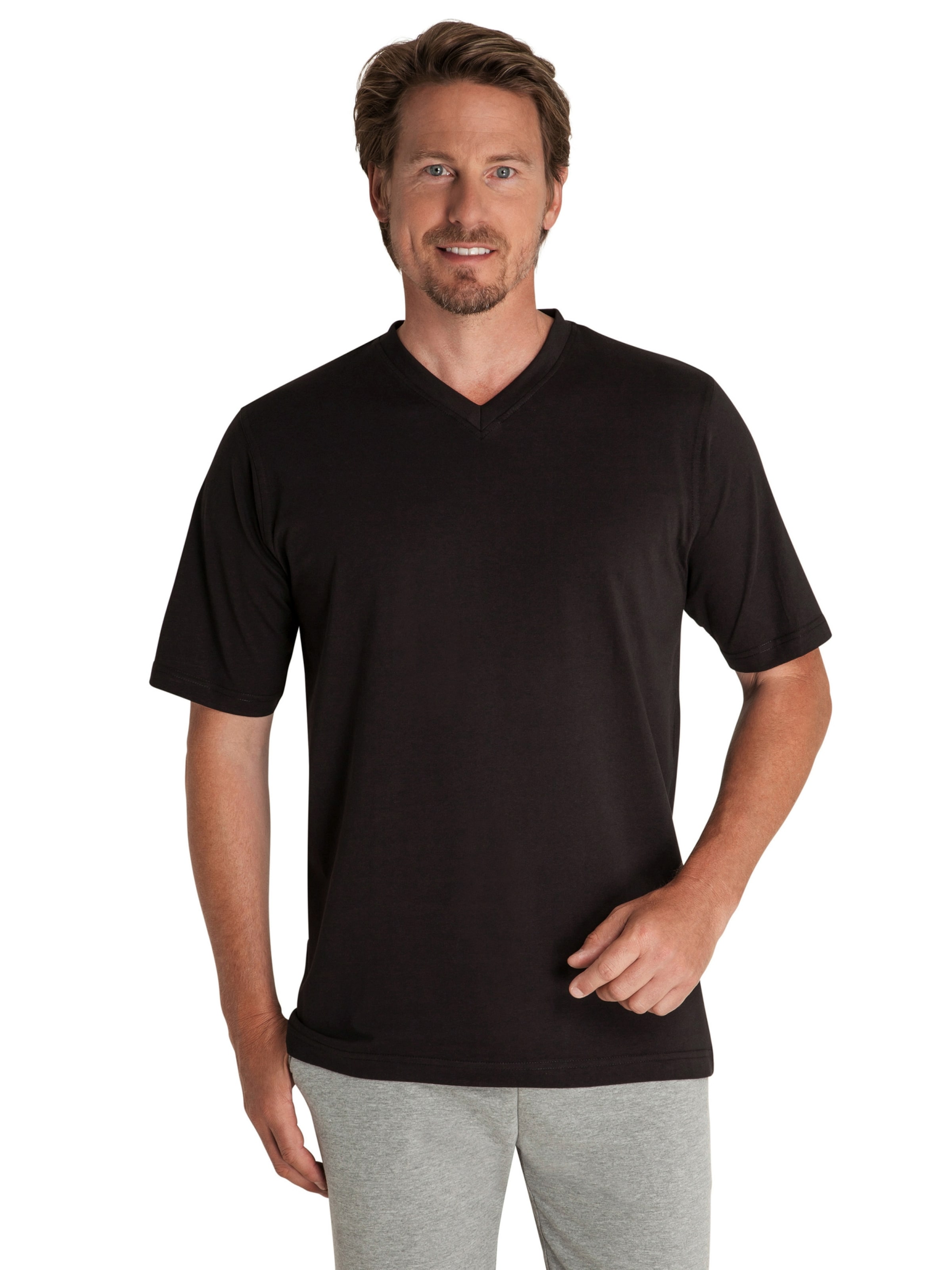 HAJO Shirt 'Doppelpack'‌‌ in Schwarz