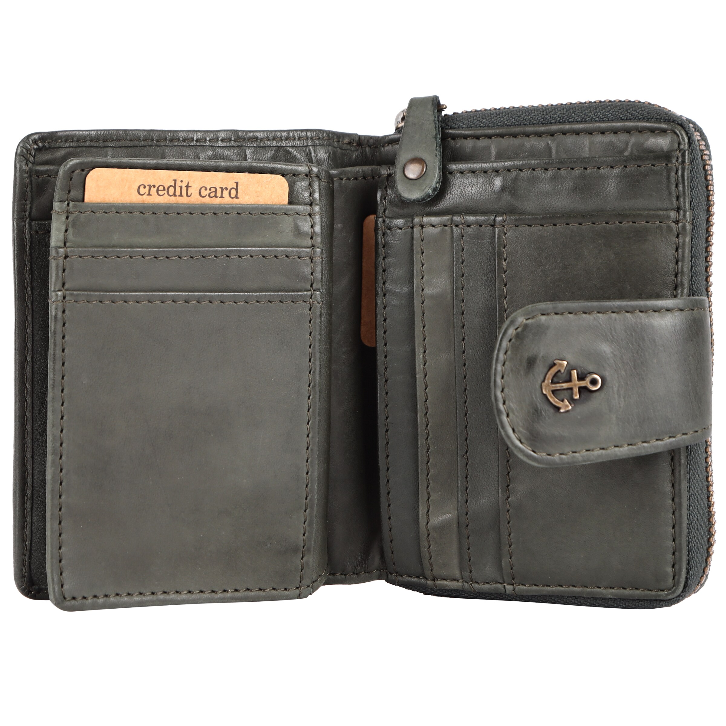 Harbour 2nd Wallet in Grey