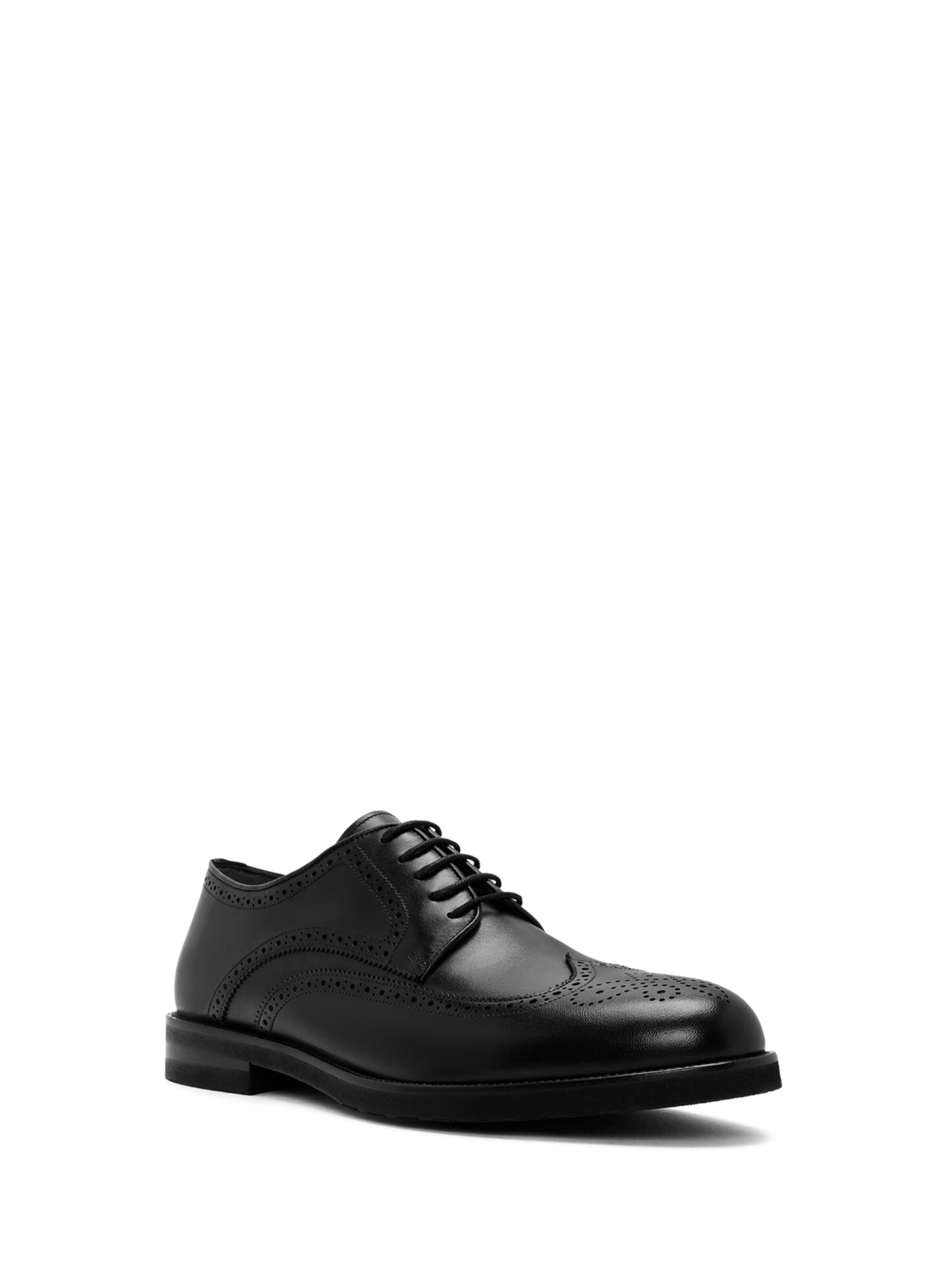Chaussure à lacets Derimod en noir : devant