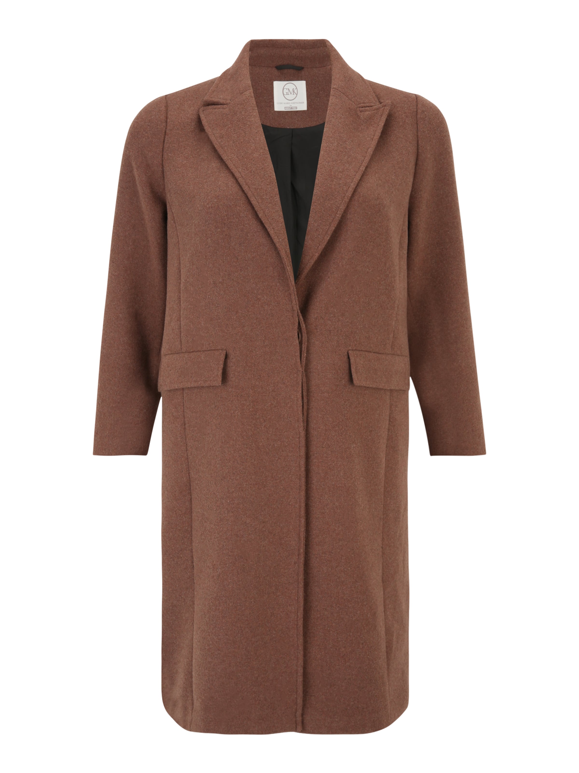 Guido Maria Kretschmer Curvy Between-Seasons Coat in Brown: front