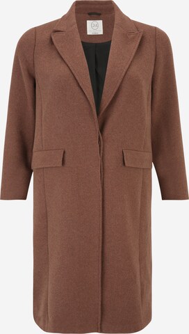 Guido Maria Kretschmer Curvy Between-Seasons Coat in Brown: front