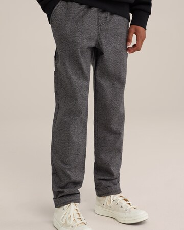 Regular Pantalon WE Fashion en gris : devant