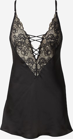 Hunkemöller - Camisa de noite 'Kaely' em preto: frente