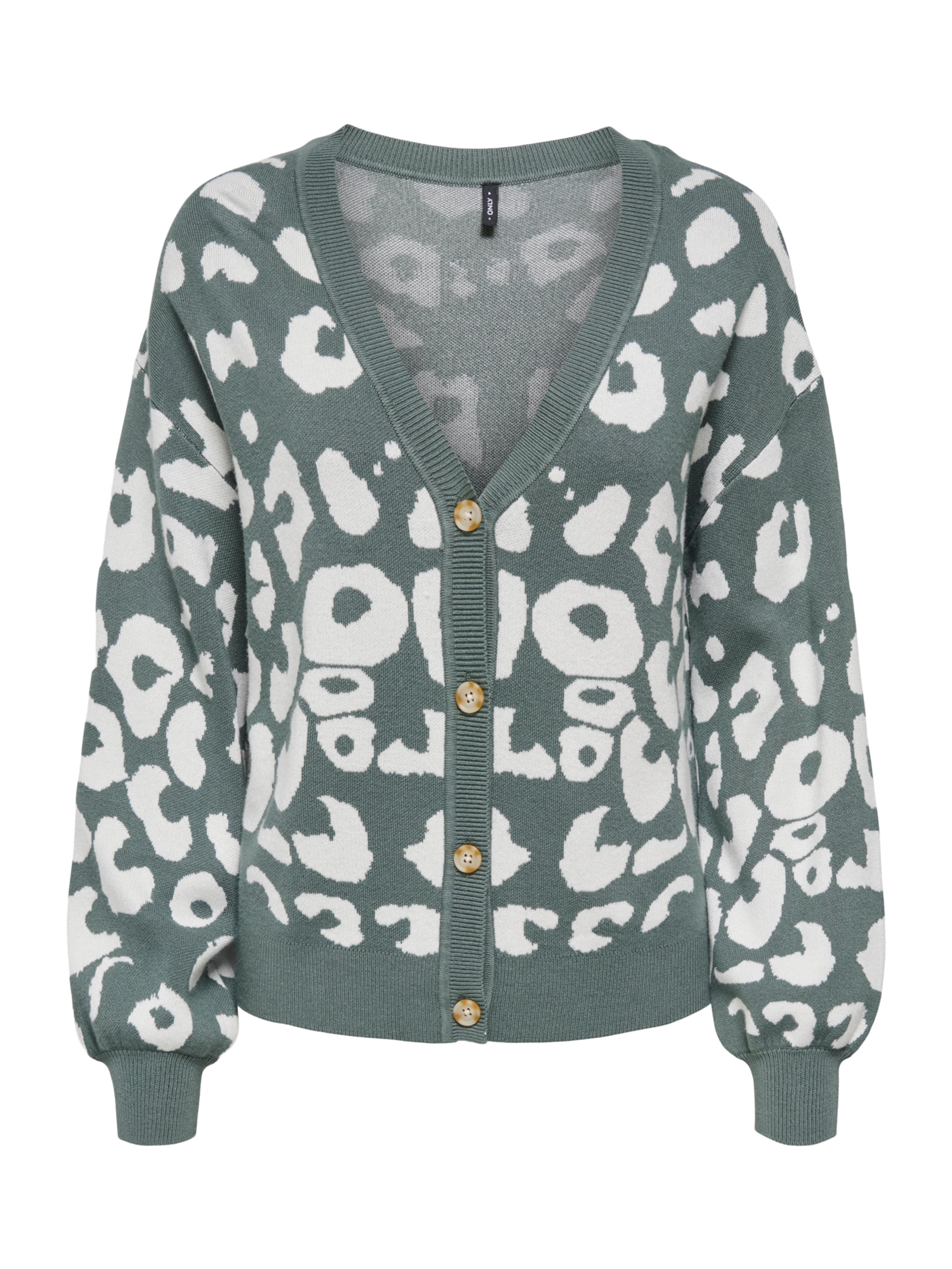 ONLY Knit Cardigan 'ONLLEONA' in Green: front