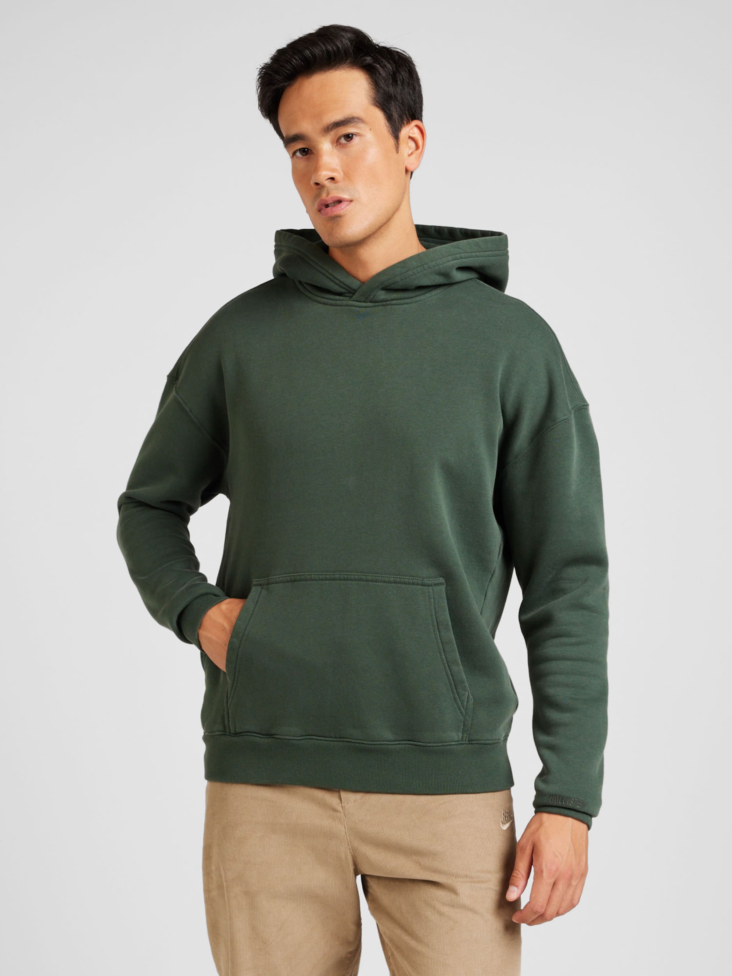 Hollister green sweatshirt sale