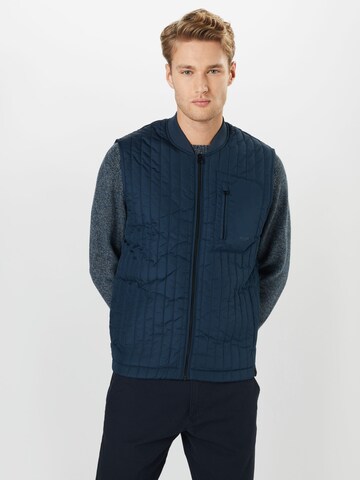 Gilet 'VINCENT' Only & Sons en bleu : devant