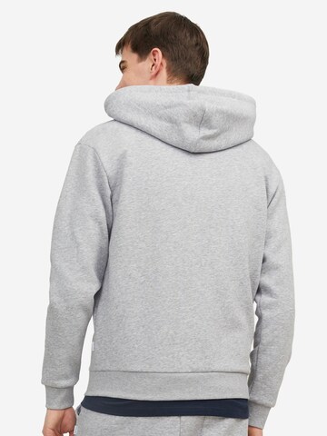 JACK & JONES Zip-Up Hoodie 'Bradley' in Grey