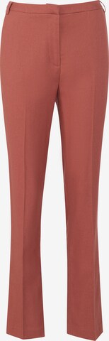 Orsay Pleated Pants in Brown: front