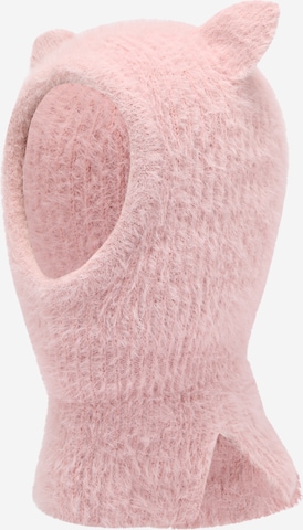 Bonnet Lindex en rose : devant