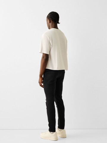 Bershka Slimfit Jeans in Schwarz