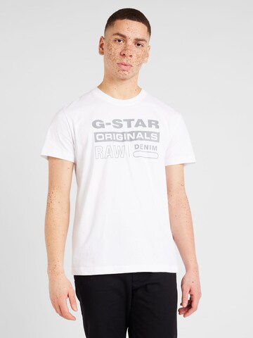 G-Star RAW Shirt in Wit: voorkant