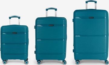 Gabol Suitcase Set 'Akane' in Blue: front