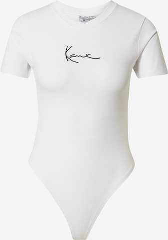 Karl Kani Shirt Bodysuit in White: front