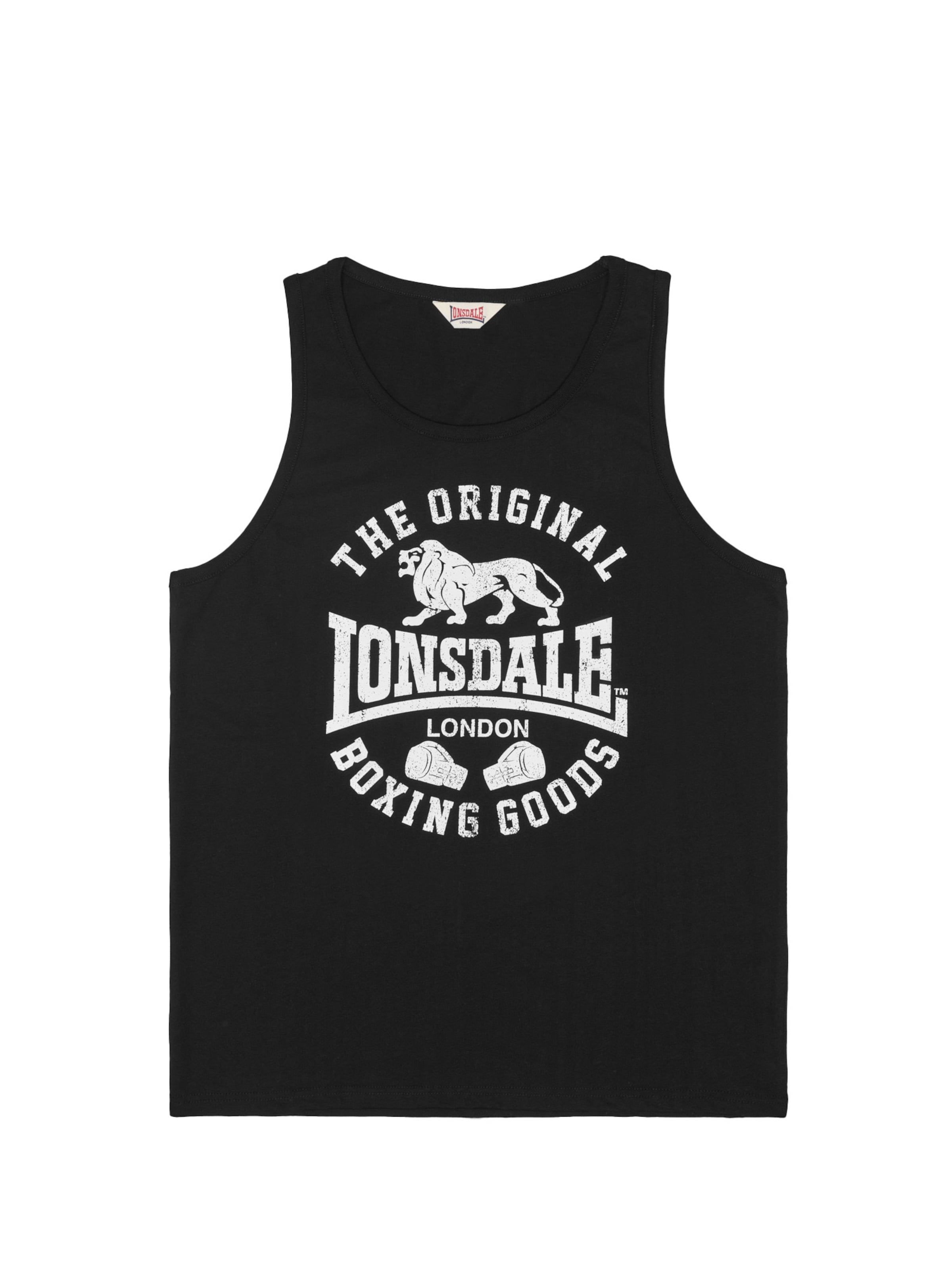 LONSDALE Shirt 'Bowes' in Zwart: voorkant