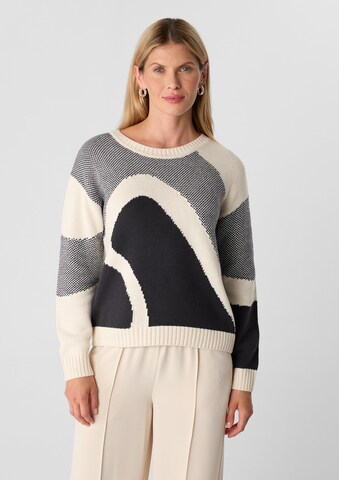 Pull-over comma casual identity en beige : devant
