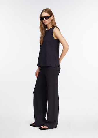 Wide Leg Pantalon COMMA en bleu